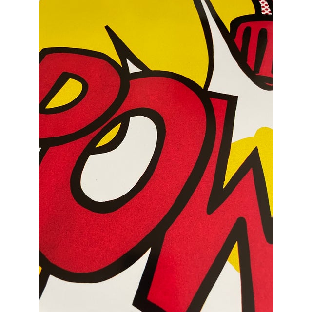 Paper Roy Lichtenstein (1923-1997) Iconic Exhibit Poster Sweet Dreams, Baby (1965), Original Roy Lichtenstein Museum Poster, Printed in Denmark For Sale - Image 7 of 11