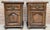 Charming pair of Spanish bedside cabinets crafted from wood, featuring a traditional and practical design. Each cabinet...