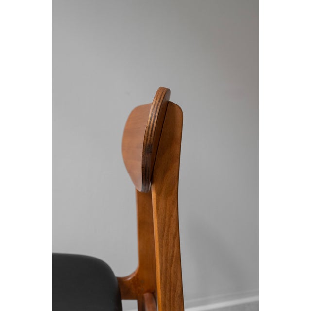 Mid-Century Danish Dining Chairs in Teak and Leather, 1960s, Set of 6 For Sale - Image 10 of 12