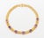 Late 20th Century 18k Yellow Gold and Amethyst Necklace For Sale - Image 5 of 14