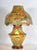 Boho Chic Antique Hand-Painted Vellum Bedroom Table Lamp, South Asia, 1930 For Sale - Image 3 of 17