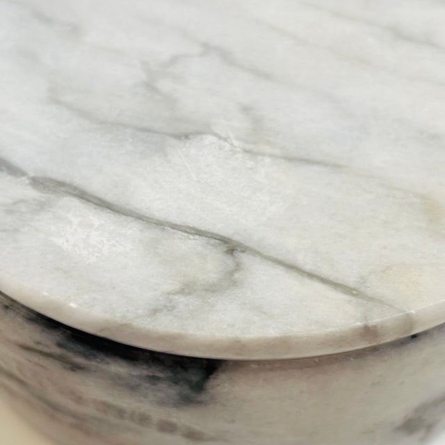 Vintage Circular Marble Box For Sale - Image 12 of 13