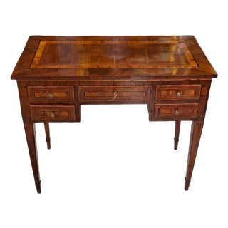 Small Louis XVI Walnut-Paneled Desk, 1700s For Sale