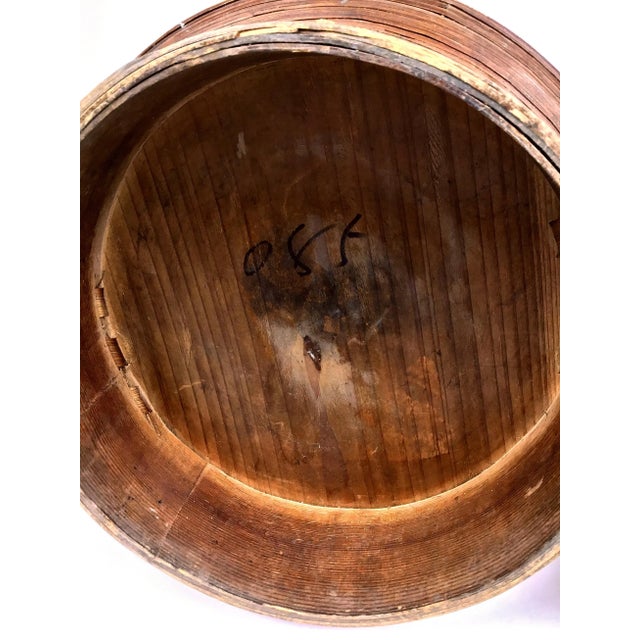 1900s Chinese Wood and Reed Wedding Basket For Sale - Image 12 of 13