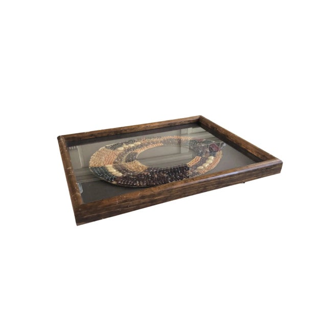 21st Century Framed Bean Art Handcrafted Necklace For Sale - Image 4 of 9