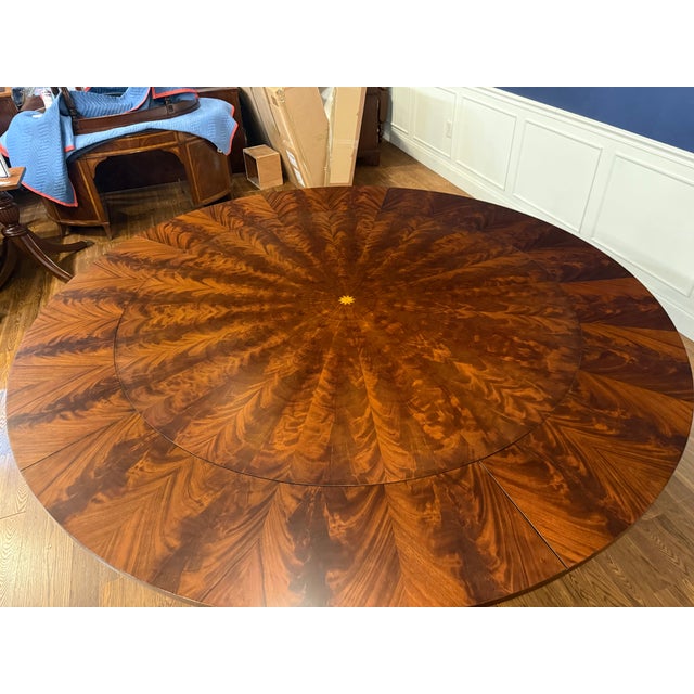 2020s Large 88” Diameter Mahogany Dining Table by Maitland-Smith For Sale - Image 5 of 18