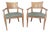 Vintage Biedermeier Style Chairs With Leather Seats For Sale