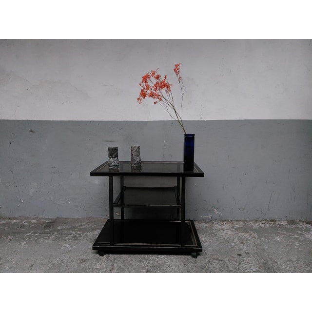 Metal Bar Cart by Roger Vanhevel for Belgo Chrom, 1980s For Sale - Image 7 of 18