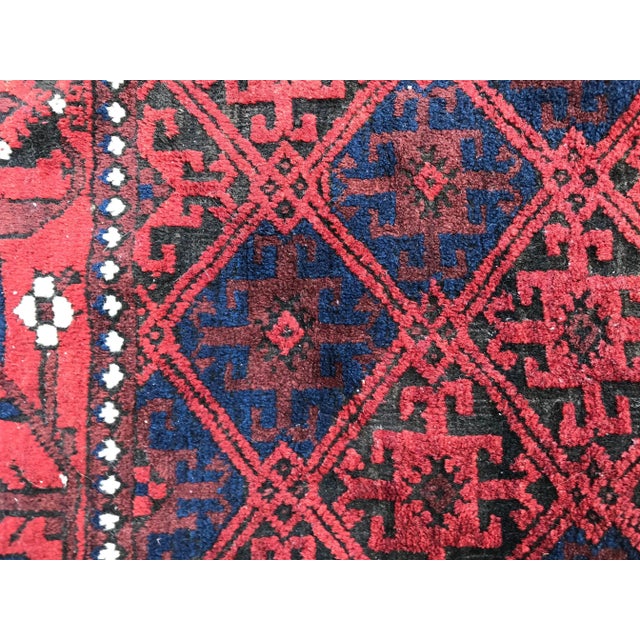 Antique Turkmen Baluch Afghan Rug For Sale - Image 11 of 14