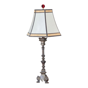 1920s Bronze Altar Stick Lamp