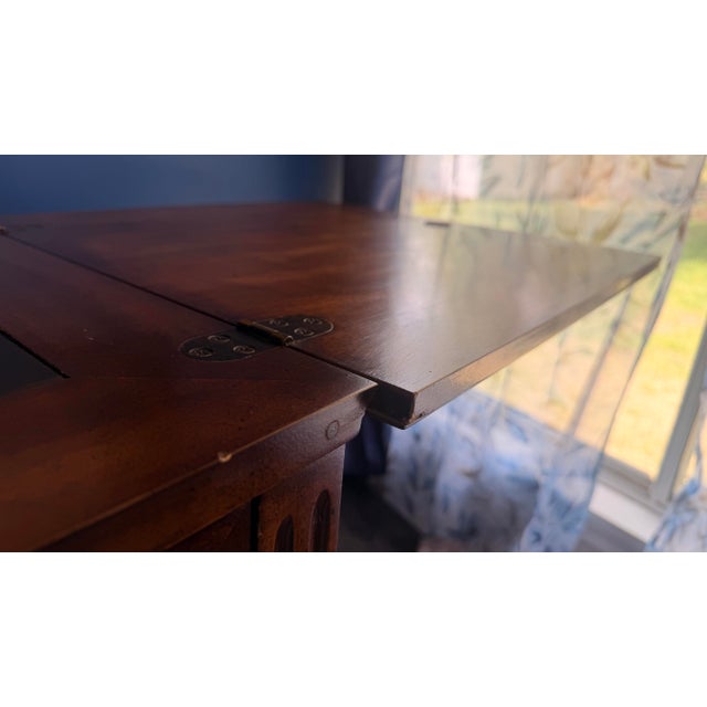 Vintage White Furniture Co. Mechanical Flip-Top Server / Expandable Buffet Bar For Sale - Image 11 of 12