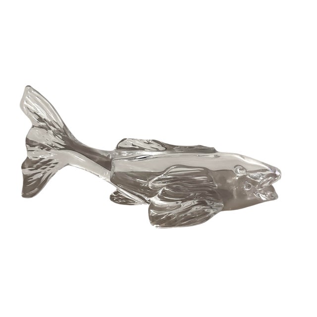 Mid-Century Modern Vintage Art Glass Koi Fish Figurine Sculpture For Sale - Image 3 of 11