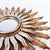 Large Sun Mirror in Wood and Gold Leaf, 1950s For Sale - Image 4 of 11