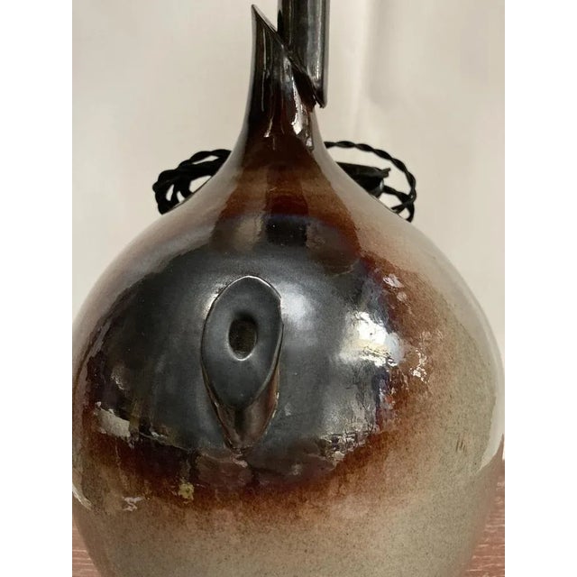 1970s Vintage Ceramic Lamp, 1970s For Sale - Image 5 of 10