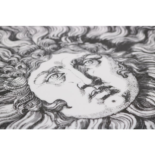 Ceramic 1990s Re Sole' Fornasetti Modernist Charger For Sale - Image 7 of 7