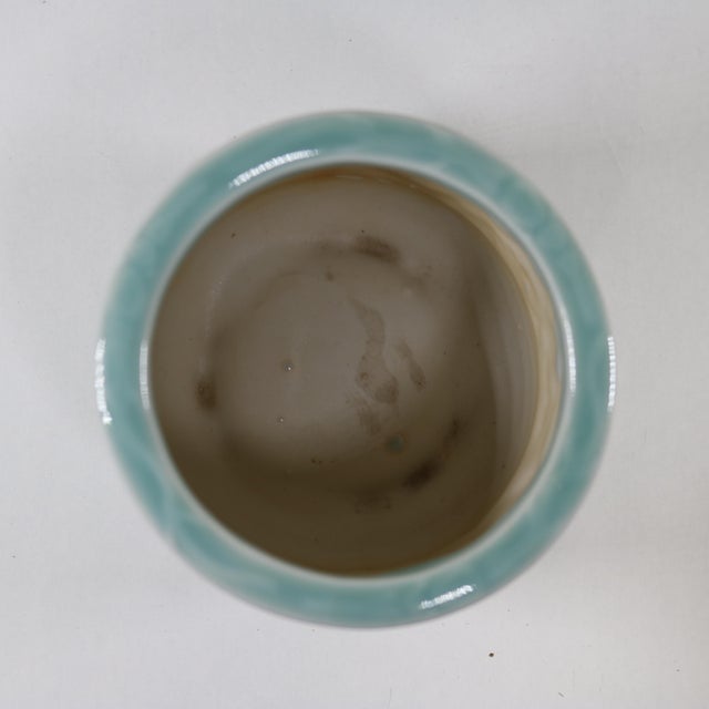 Late 20th Century Celadon Small Planter/Brush/Incense Pot-a Pair For Sale In Cincinnati - Image 6 of 11