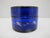 Mary Gregory Cobalt Blue Glass Enamel Painted Girl With Flower Round Trinket Box For Sale - Image 9 of 14