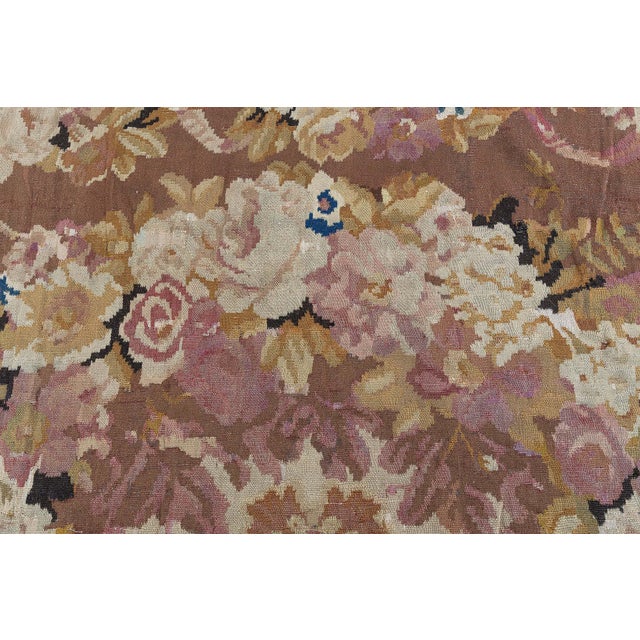 French Antique French Aubusson Rug For Sale - Image 3 of 8