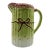 Late 20th Century Majolica Asparagus Water Pitcher For Sale