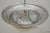 Mid 20th Century Industrial 20 In. Ribbed Glass Brushed Steel Dome Flush Mount Light For Sale - Image 13 of 13