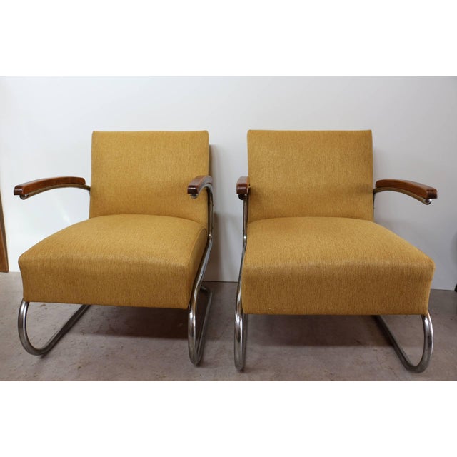 Bauhaus S 411 Chairs from Thonet, 1935, Set of 2 For Sale - Image 17 of 18