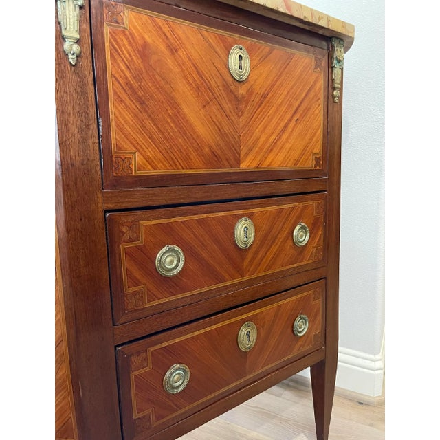 Scarce 18th Century French Louis XVI Period Ecritoire Writing Cabinet Signed Dr For Sale In Dallas - Image 6 of 13