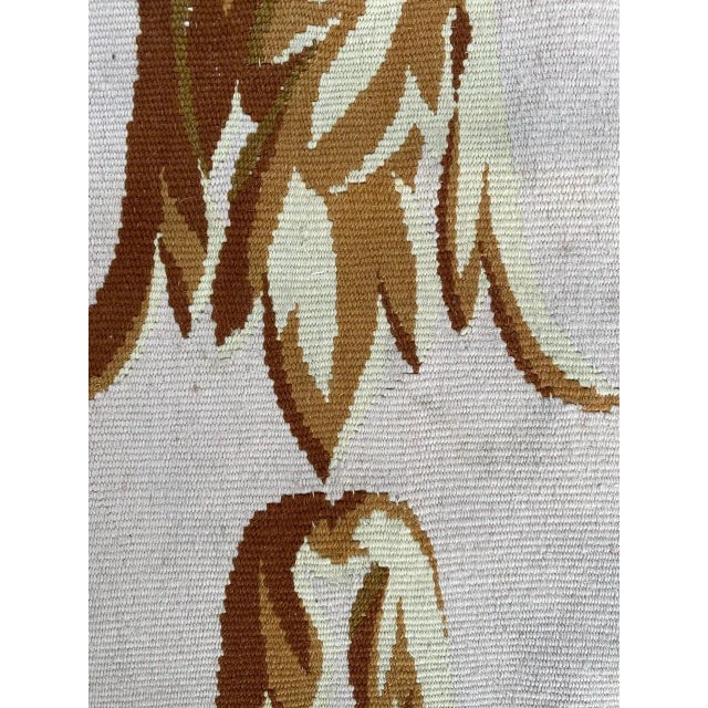 Textile Long Antique French Aubusson Fragment Tapestry For Sale - Image 7 of 14