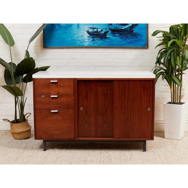 Mid-Century Modern Restored Vintage Credenza For Sale - Image 3 of 11