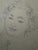 This is a lovely pencil and paper sketch of a smiling woman prepared and signed by the well known Romanian-born...
