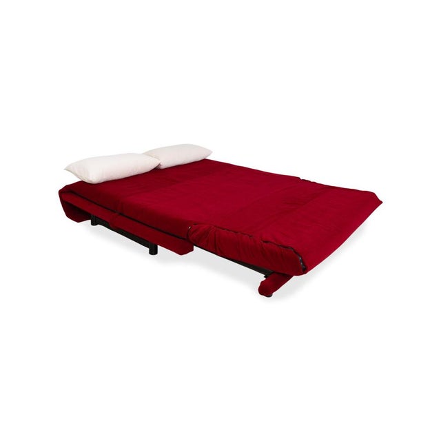 Multy Fabric Red and White Cream Manual Function Three-Seater Sleeper Sofa by Ligne Roset For Sale - Image 6 of 14