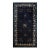 1920s Black Background Color With Floral Design Antique Chinese Peking Rug For Sale
