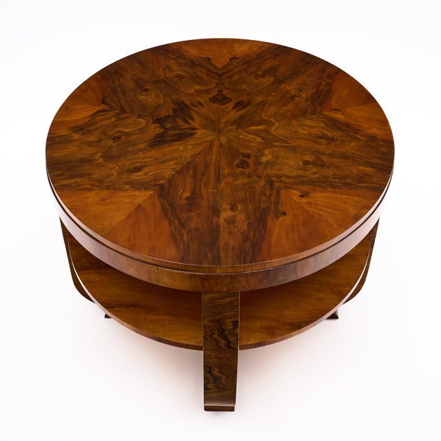 Burled Art Deco Period Austrian Biedermeier Gueridon For Sale In Austin - Image 6 of 9