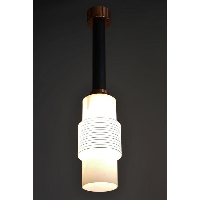 Mid-Century Steel Chandeliers from Drukov, Czech, 1950s For Sale - Image 9 of 10