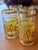 1970s Yellow 22k Gold Signed Culver Glassware Set of 4 Highball For Sale - Image 9 of 10