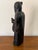 Wood Large Antique Early 20th Century Chinese Wooden Shou Zing Statue, the Chinese God of Longevity For Sale - Image 7 of 12