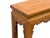 Vintage Oriental Light Brown Dragon Motif Apron Wood Bench Table For Sale - Image 9 of 13