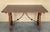 20th Century Spanish Console Fold Out Farm Table with Wood Stretcher For Sale - Image 10 of 18
