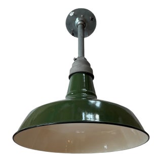 1930s Stamped Benjamin Dome Enamel Reflector Pendant 10 Available - Mint Condition For Sale