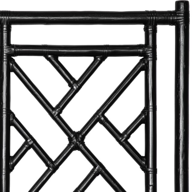 Not Yet Made - Made To Order Chippendale Platform Bed King, Black For Sale - Image 5 of 6