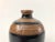 Vintage Dark Blue Two Tone Pottery Bud Vase For Sale - Image 4 of 8