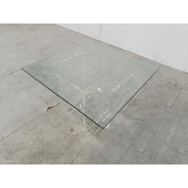 Small Acrylic Coffee Table, 1970s For Sale - Image 6 of 12