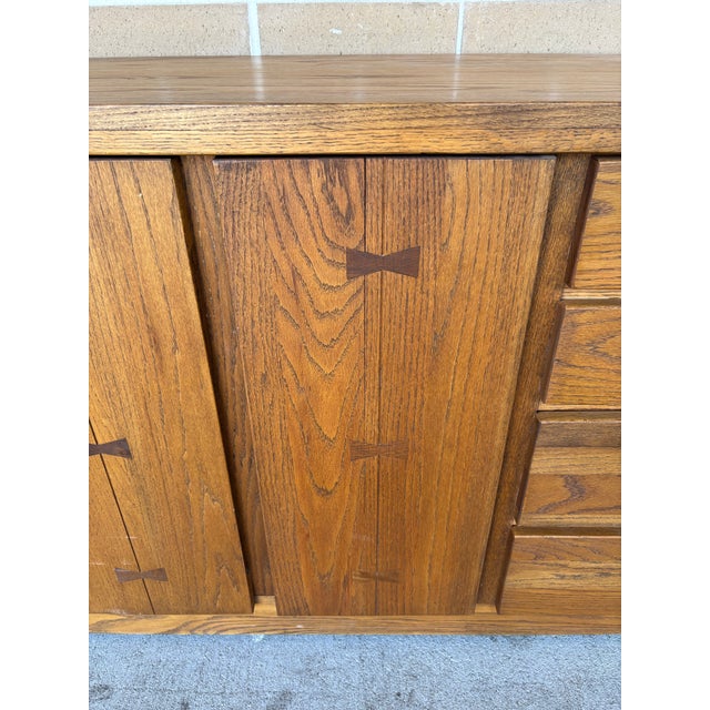 Mid Century Modern BowTie Sideboard Credenza or Dresser by Russell Wright for Conant Ball For Sale - Image 9 of 12