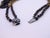 20th Century Art Deco Gold-Plated Collar in Azabache and Crystals, 1930s For Sale - Image 4 of 17