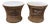 Marzio Cecchi Studio Most Rope Travertine Top Side Tables or Nightstands, a Pair For Sale