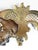 Vintage Homco 4002t Hollywood Regency Gold Triple-Arm Wall Sconce For Sale In Portland, ME - Image 6 of 6