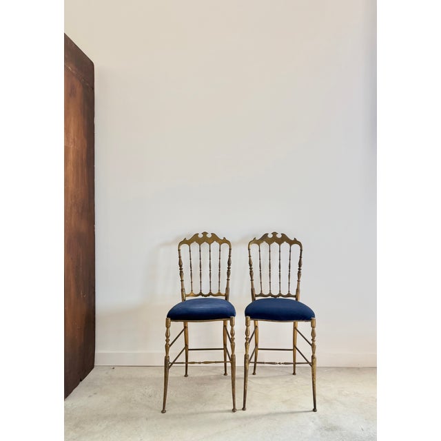 Brass Chiavari Chairs, Italy, 1960s, Fratelli Levaggi/Guiseppe Gaetano Descalzi For Sale - Image 13 of 17