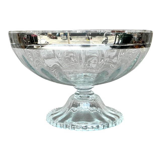 Vintage Regency Monumental Silver Centerpiece Bowl For Sale