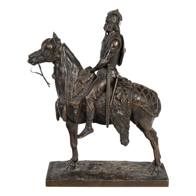 Emmanuel Fremiet, Sculpture of a Gaulish Chief, Bronze For Sale