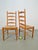 Brown Vintage Brutalist Wicker Ladder Chairs, 1960s, Set of 2 For Sale - Image 8 of 12