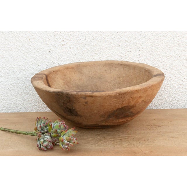 Taupe Rustic Minimalist African Bowl For Sale - Image 8 of 8